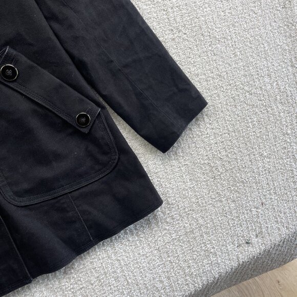 Soia & Kyo Black Double-Breasted Coat Raincoat Jacket - Picture 5 of 15